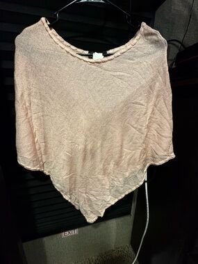 Mingle Women's Lightweight Blush Pink Knit Shrug